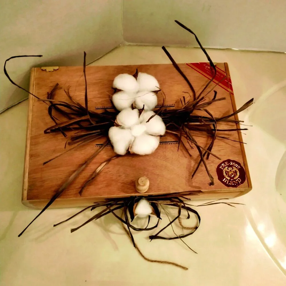 Suenos de Saundra Upcycled, Large, COROJO #5, Cigar Box, Home Accent/Storage